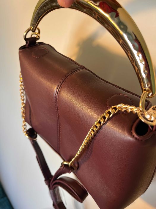 Mala crossbody Bordô