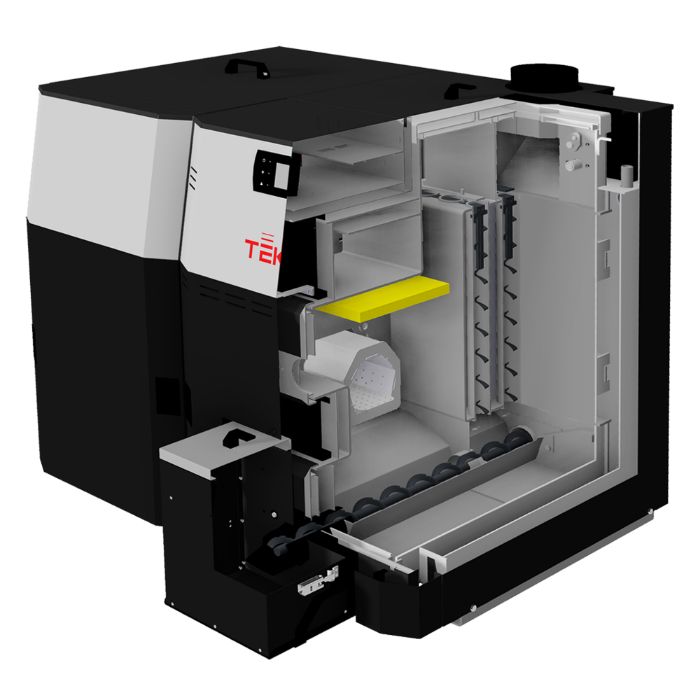 Kocioł na pelet TEKLA KOMFORT - automatyczne czyszczenie/odpopielanie