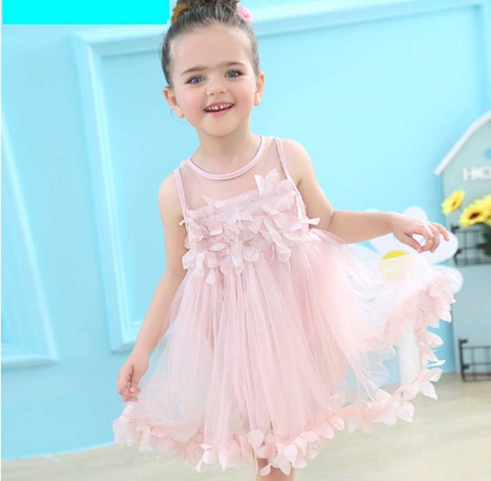 3d цветы платье для девочки