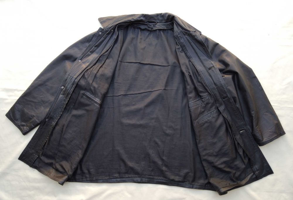 Duża męska kurtka skórzana (obwód 160cm)