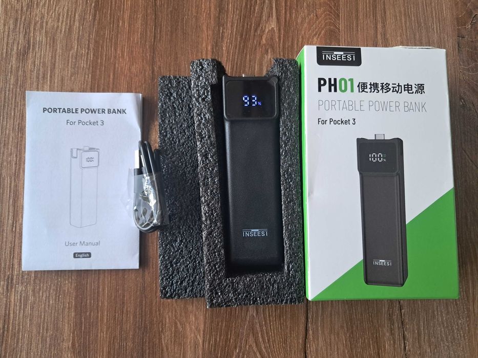 nowy power bank inseesi ph01 do camery DJI Osmo Pocket 3,uszkodzone pudełko