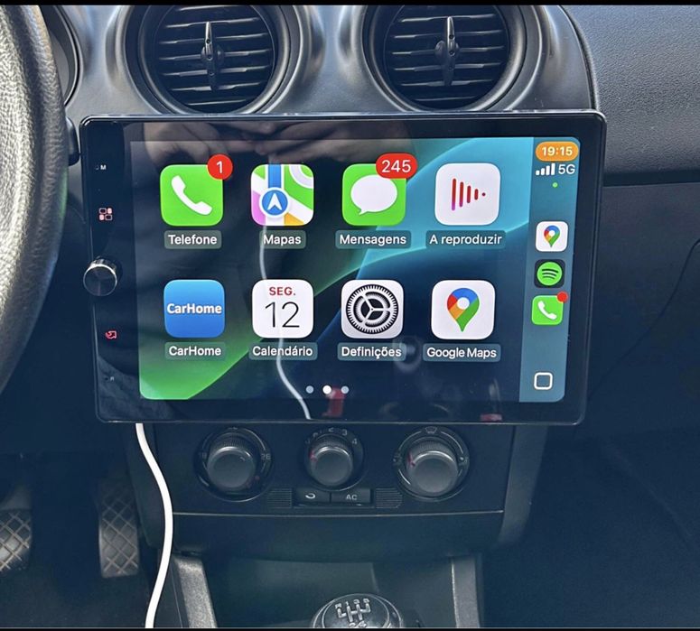 Auto-Rádio Android Tipo Tesla C/GPS Tamanho Universal Touch NOVO