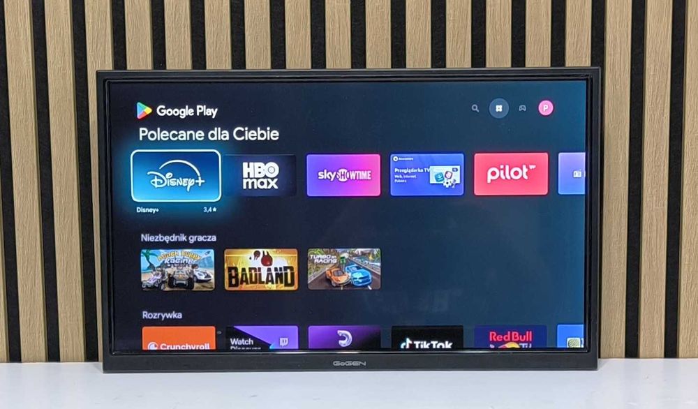 24 Cali TV LED Android TV WiFi DVB-T2 HEVC + Kabel Hdmi +Upominek + Uchwyt