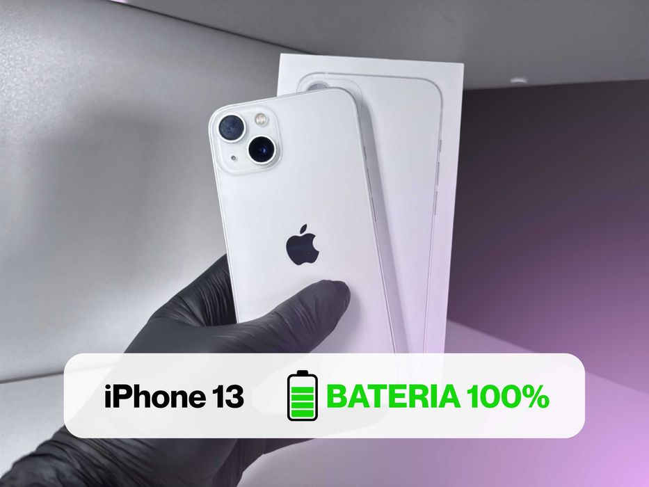 BATERIA 100% | iPhone 13 128GB Biały | Bezpieczny Zakup | Paragon | Wysyłka | ZWROT 14 DNI | Kupuj taniej w STARKS