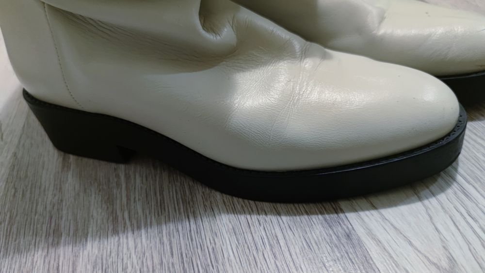 Чоботи Zara шкіряні