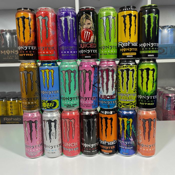 Напій енергетичний Monster Energy Ultra White Енергетик монстр Білий без цукру Асортимент
