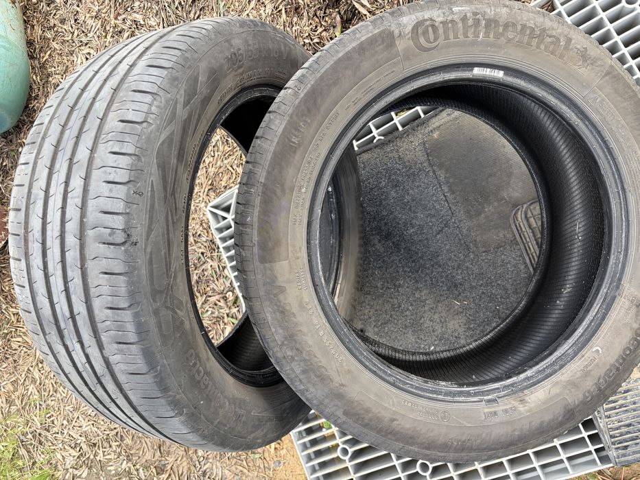 2 Pneus usados Continental ecocontact 6 . 2025/55/R16