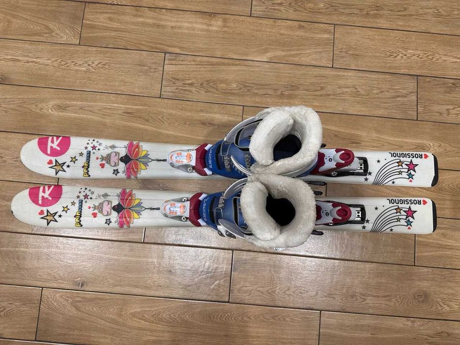 Дитячі лижі 93см з черевиками (31-32, 19.5см)