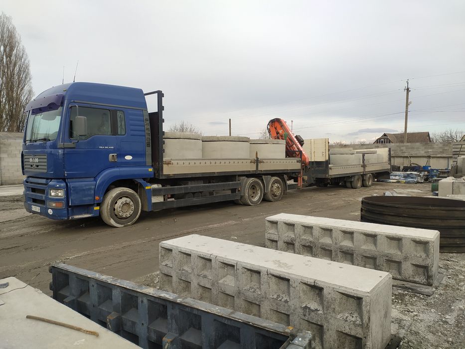 Кільця Бетонні .Доставка краном маніпулятором