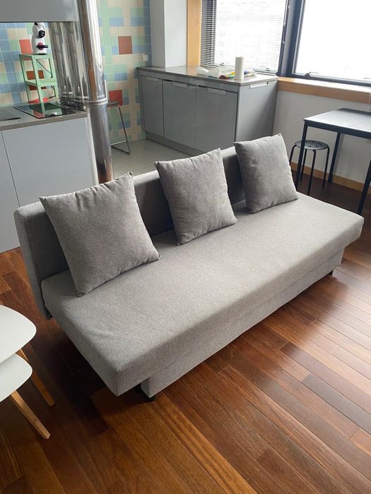 Sofa cama Ikea cinza