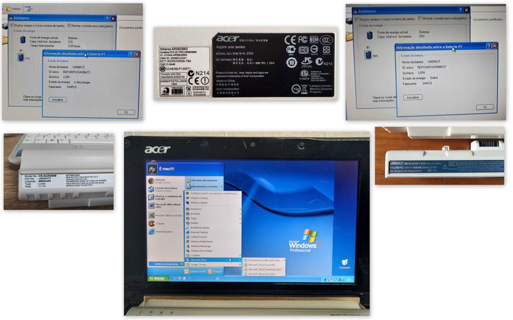 Computador portátil ou Notebook Acer Aspire One Zg5