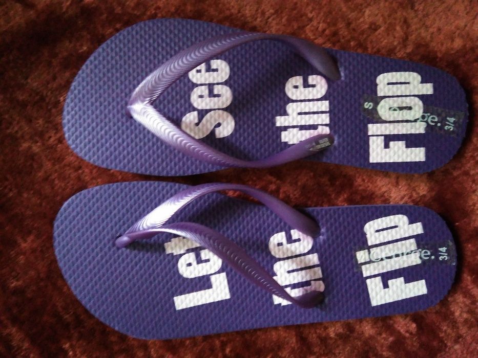 Тапочки вьетнамки George 39 размер 24.5 см длинна