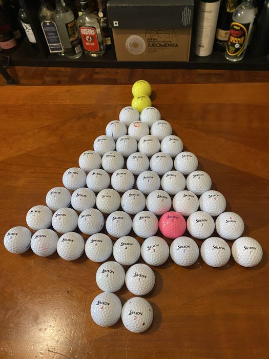 50 bolas de golfe Srixon + oferta 12 Slazenger (62 no total)