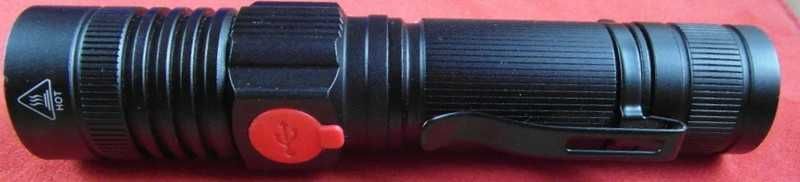 Latarka Rehkittz S2600 Ładowana 2500mah 18650 2x Led zoom + Cob Magnes