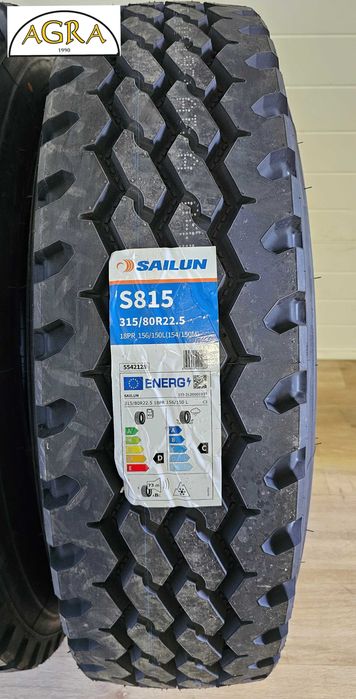 315/80R22.5 (1140netto) SAILUN  S815 PRZÓD budowlany opony opona prowa