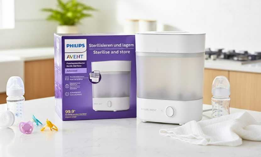 Sterylizator Parowy Philips Avent Elektryczny Domowy 10min do Butelek