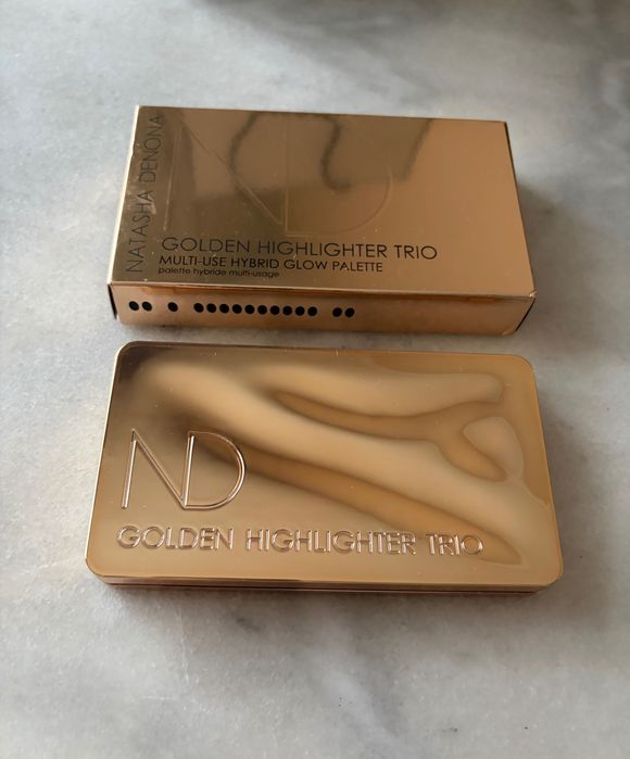 Paleta do twarzy Natasha Denona Golden Highlighter Trio