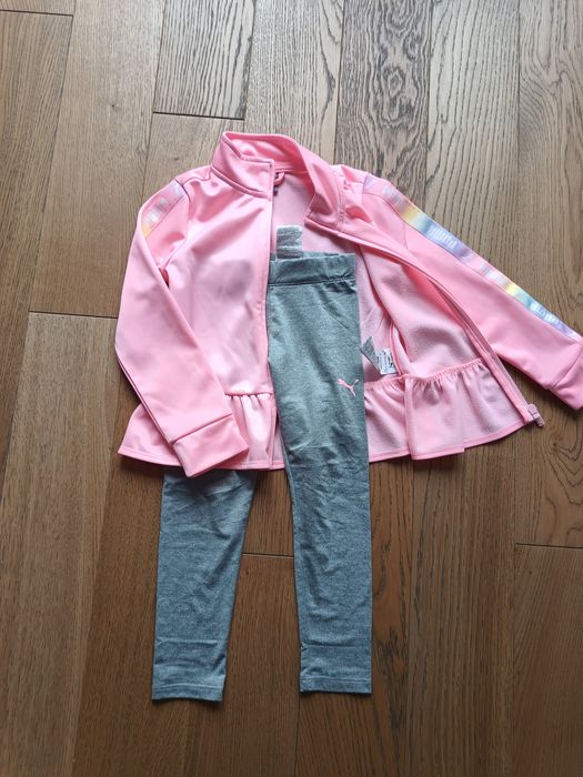 Komplet puma dla dziewczynki. Bluza i legginsy