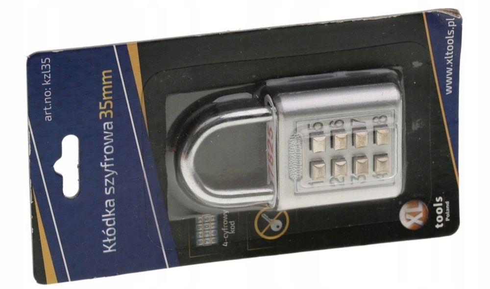 Kłódka na szyfr 35mm z przyciskami