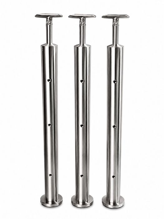 Pilares inox p/ corrimãos escadas