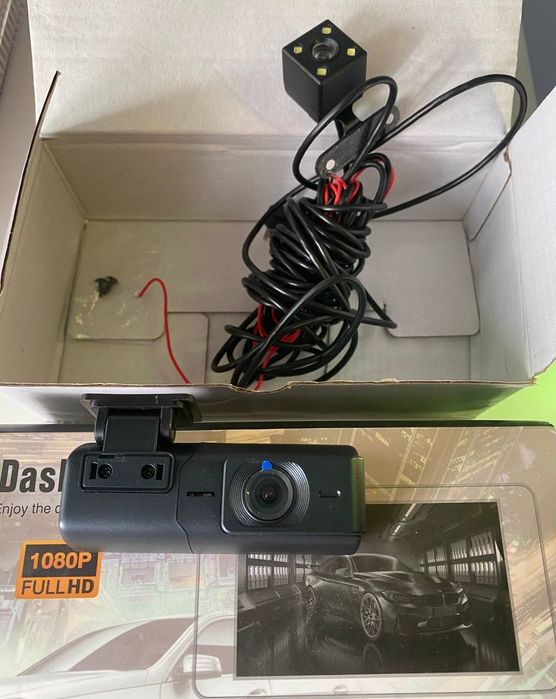 Відеореєстратор на 2 камери Full HD Wi-Fi + Карта пам'яті Новий