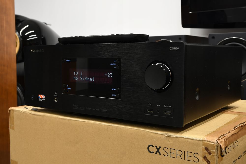 Zadbany amplituner do kina domowego 7.2 Cambridge Audio CXR120 + pilot