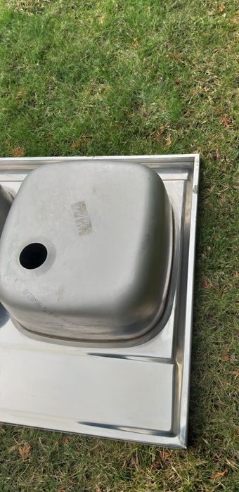 Zlewozmywak inox dwukomorowy 80cm