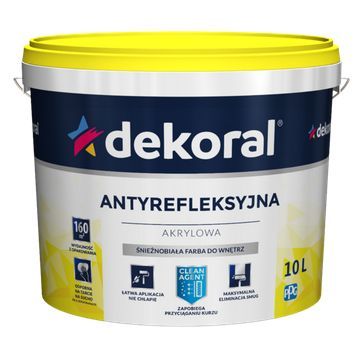 Dekoral Polinak Plus 5l Biała Antyrefleksyjna