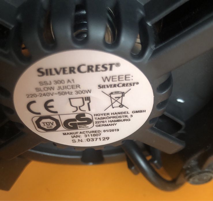 Czesci zamienne do wyciskarki wolnoobrotowej