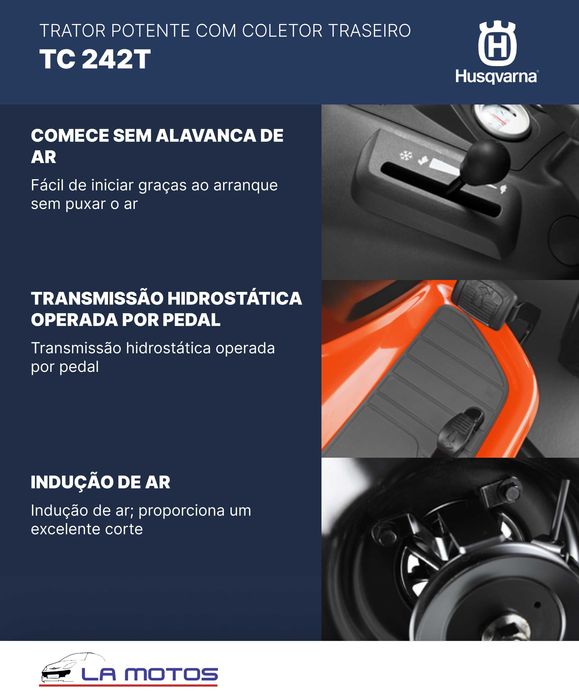 Trator de jardim Husqvarna TC 242T