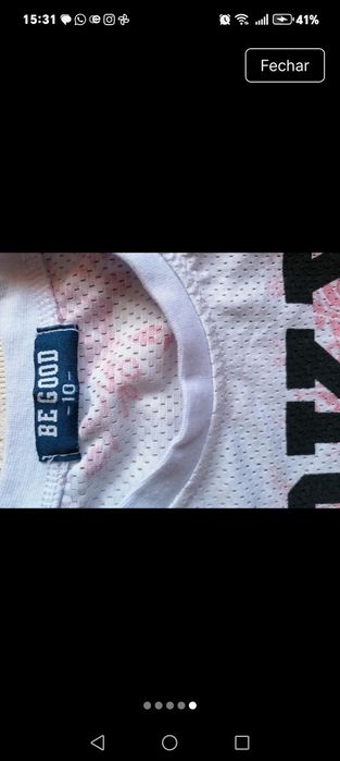 T-shirt nova para desporto