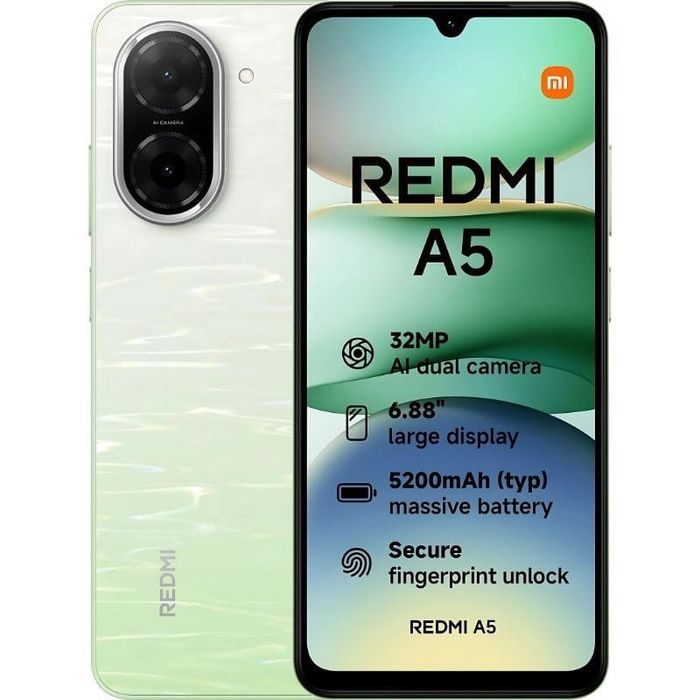 Xiaomi Redmi A5 3GB/64GB 5unid. Oferta Pelicula e Capa