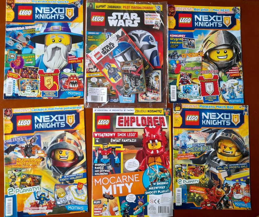 Magazyny Lego Nexo,  Chima, Explorer