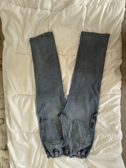 Jeansowe Spodnie Joggery z Kieszeniami – Licytacja!