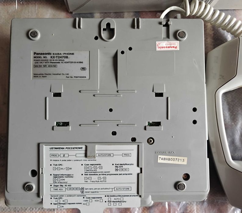 Telefon stacjonarny Panasonic KX-T2470B