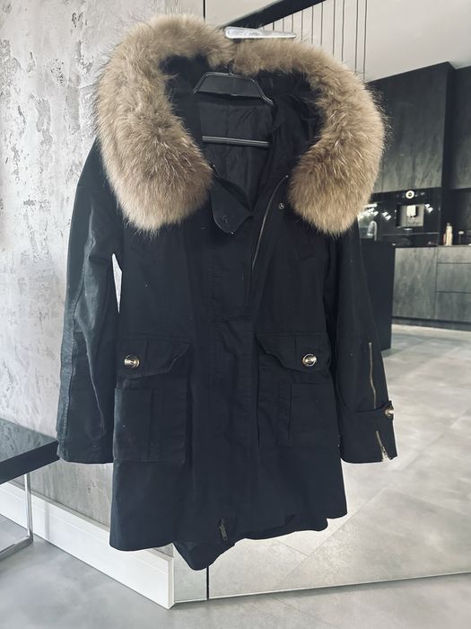 Parka z naturalnym jenotem
