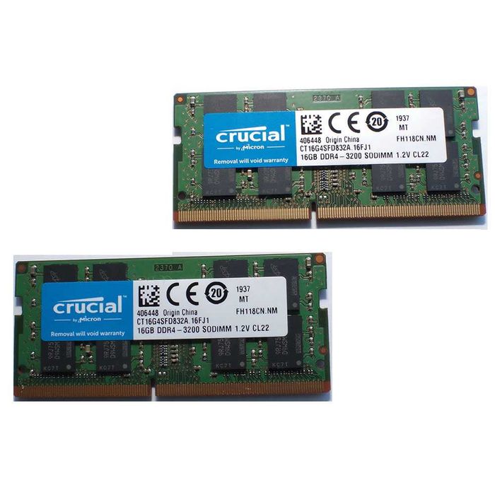 Pamieć RAM 2 x 16 GB DDR4 3200 MHz (PC4-3200AA)  Micron / Crucial