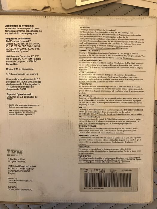IBM DOS 5.0 - Sistema Operativo Vintage