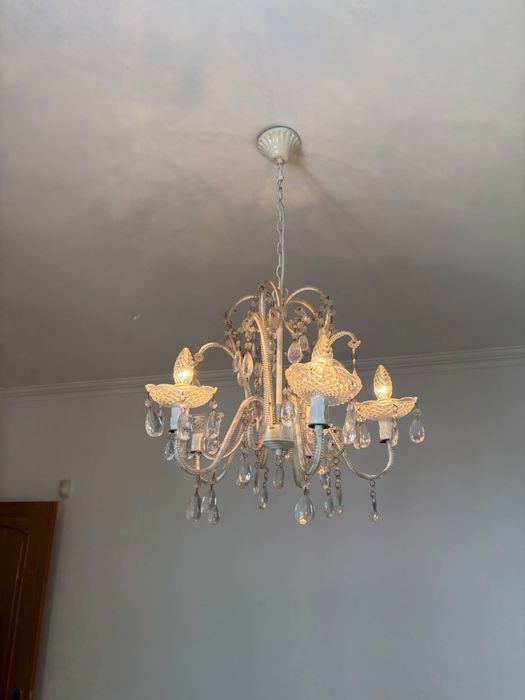 Lustre/Candeeiro teto com 5 lâmpadas