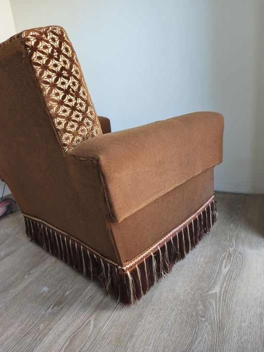 Poltrona vintage em veludo