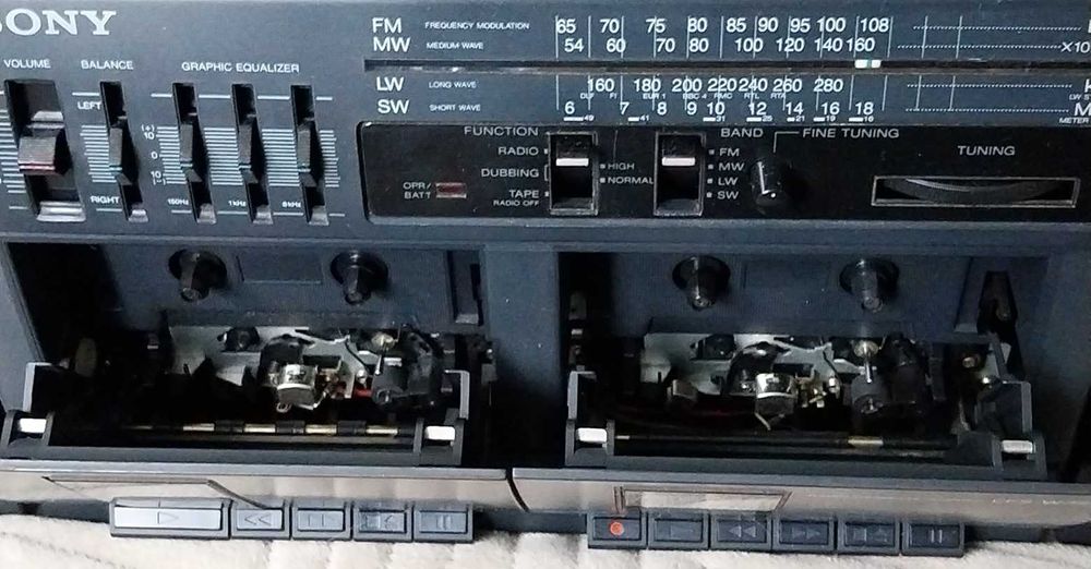 Radiomagnetofon SONY CFS-W350L w pięknym stanie, 100% sprawny!