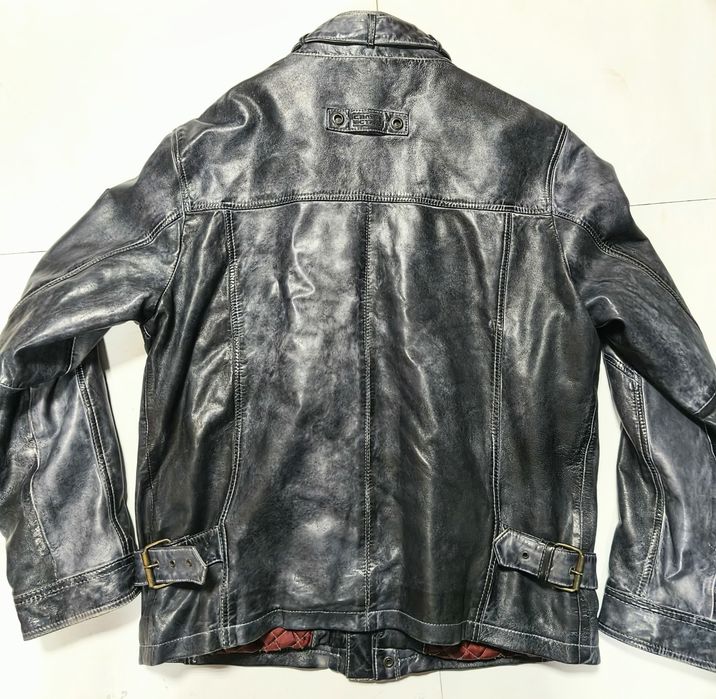 Кожаная куртка CAMEL ACTIV,кожа ягненка ,Индия 50-52р.