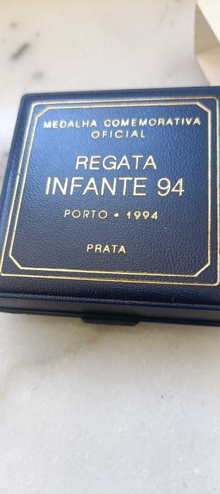 medalha prata coleção colecionador regata infante 94