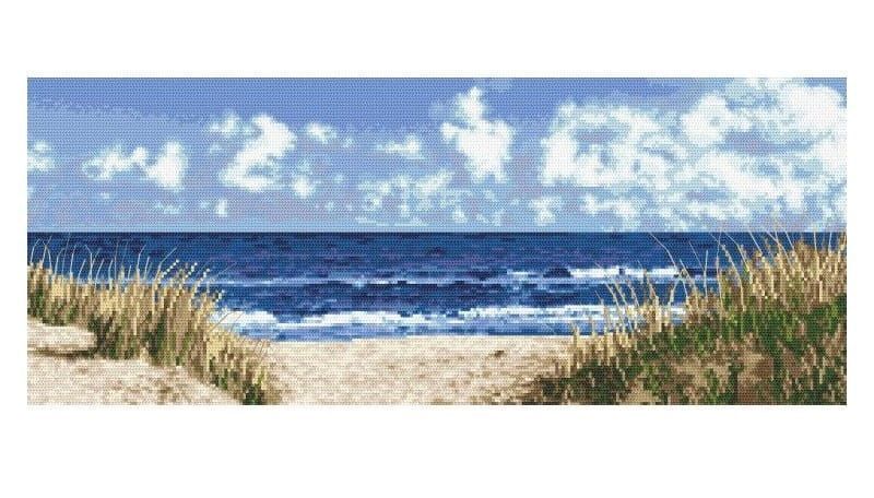 Zestaw do haftu + wzór morska plaża (10283)