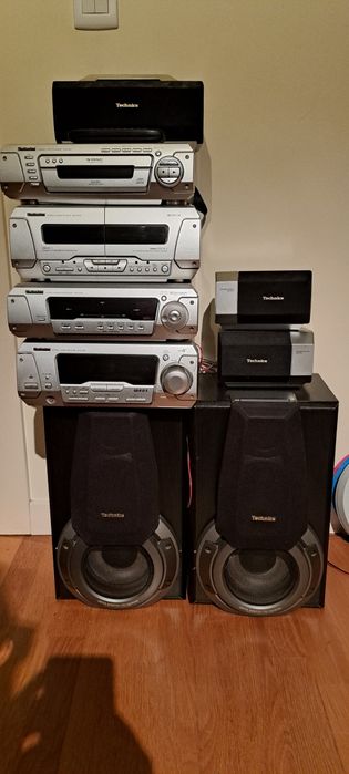 Aparelhagem Technics SC-EH760 Hi-Fi + Colunas + Adaptador Bluetooth