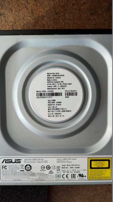 Leitor/Gravador CD / DVD DVD/RW ASUS DRW-24D5MT64738959464706121