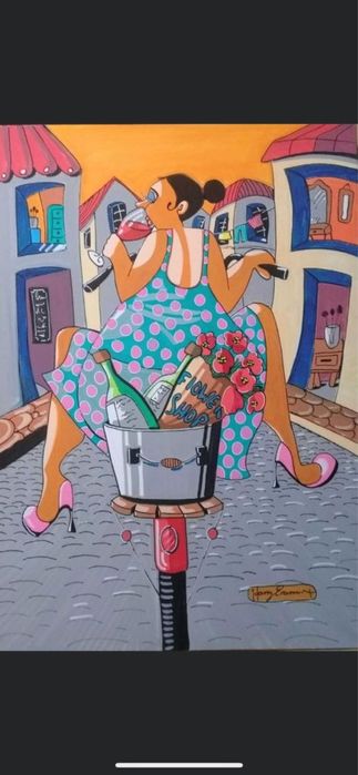 Quadro de artista Sul Africano - Harry Erasmus