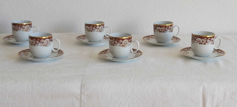 Six Fine Porcelain Coffee Cups64740290888961122