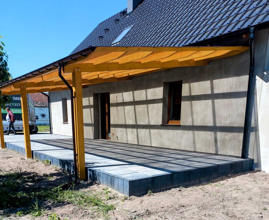 Zadaszenie 500/500 z drewna klejonego warstwowo