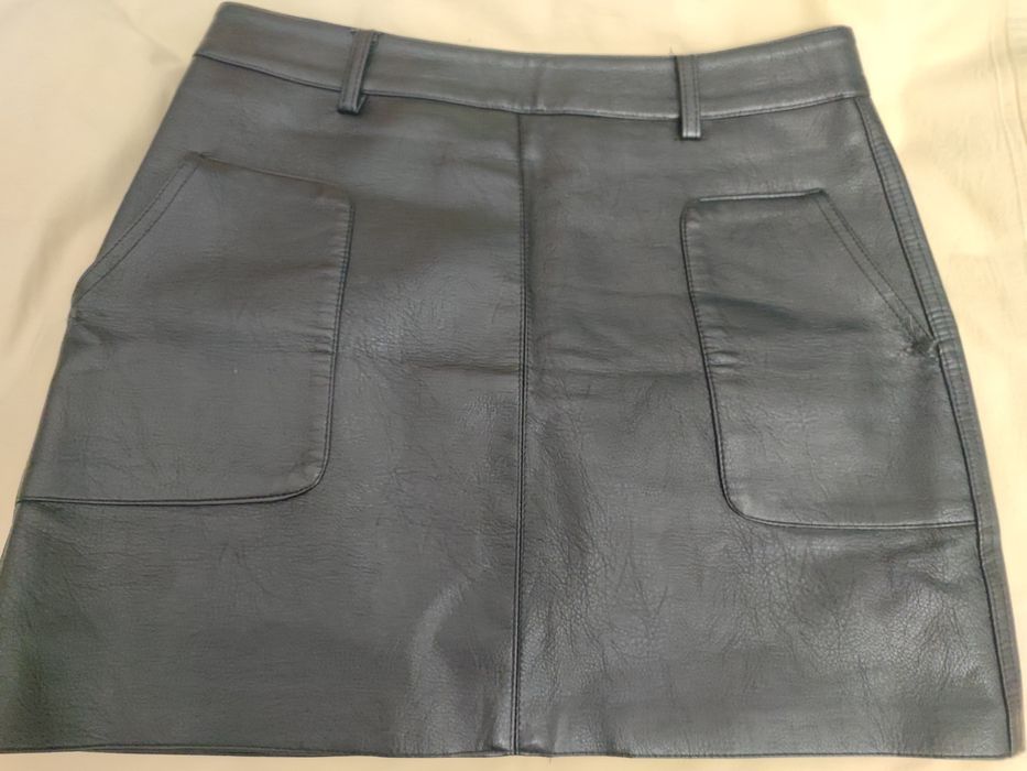 Юбка гарна з єкошкіри